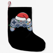 Video Game Controller Weihnachts-Weihnachtsmannmüt Kleiner Weihnachtsstrumpf (Vorderseite)