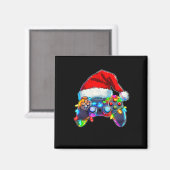 Video Game Controller Weihnachts-Weihnachtsmannmüt Magnet (Vorderseite/Rückseite)