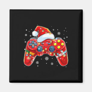 Video Game Controller Weihnachts-Weihnachtsmannmüt Magnet