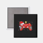 Video Game Controller Weihnachts-Weihnachtsmannmüt Magnet (Vorderseite/Rückseite)