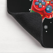 Video Game Controller Weihnachts-Weihnachtsmannmüt Mousepad (Ecke)