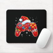 Video Game Controller Weihnachts-Weihnachtsmannmüt Mousepad (Mit Mouse)