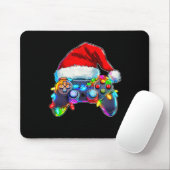 Video Game Controller Weihnachts-Weihnachtsmannmüt Mousepad (Mit Mouse)