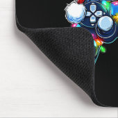 Video Game Controller Weihnachts-Weihnachtsmannmüt Mousepad (Ecke)
