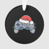 Video Game Controller Weihnachts-Weihnachtsmannmüt Ornament (Vorderseite)