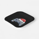 Video Game Controller Weihnachts-Weihnachtsmannmüt Pappteller (Gewinkelt)