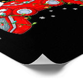 Video Game Controller Weihnachts-Weihnachtsmannmüt Poster (Ecke)