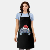 Video Game Controller Weihnachts-Weihnachtsmannmüt Schürze (Getragen)