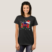 Video Game Controller Weihnachts-Weihnachtsmannmüt T-Shirt (Vorne ganz)