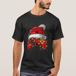 Video Game Controller Weihnachtslicht Weihnachtsma T-Shirt
