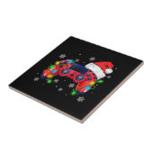 Video Game Controller Weihnachtsmann Mütze Gamer B Fliese (Seite)