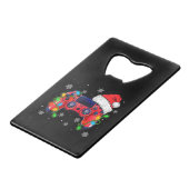Video Game Controller Weihnachtsmann Mütze Gamer B Geldbeutel Flaschenöffner (Rückseite Schrägansicht)