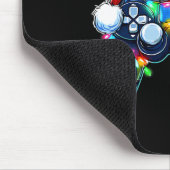 Video Game Controller Weihnachtsmann Mütze Gamer B Mousepad (Ecke)
