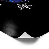 Video Game Controller Weihnachtsmann Mütze Gamer B Poster (Ecke)