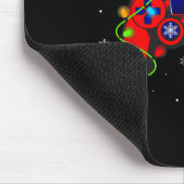 Video Game Controller Weihnachtsmannmütze Christma Mousepad (Ecke)