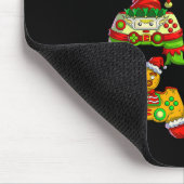 Video Game Controller Weihnachtsmannmütze Weihnach Mousepad (Ecke)