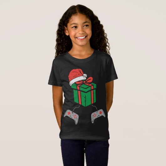 Video Game Controller Xmas Weihnachten T-Shirt (Vorne ganz)