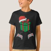 Video Game Controller Xmas Weihnachten T-Shirt (Vorderseite)