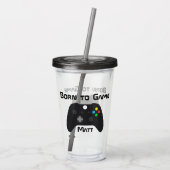 Video Game Custom Acryltrinkbecher (Rückseite)