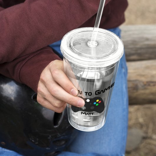 Video Game Custom Acryltrinkbecher