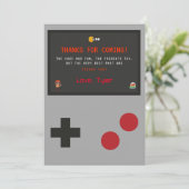 Video Game Dankeschön Karte (Stehend Vorderseite)