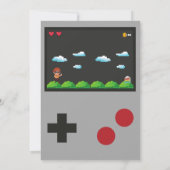 Video Game Dankeschön Karte (Rückseite)