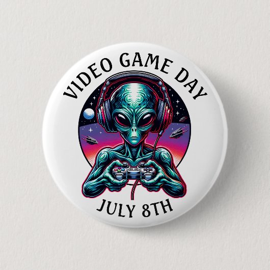 Video Game Day 8. Juli Button (Vorderseite)
