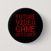 Video Game Designer Kid Button (Vorderseite)