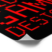 Video Game Designer Kid Poster (Ecke)