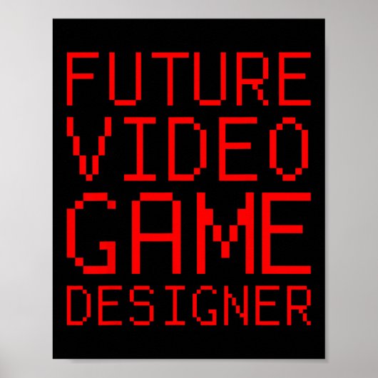 Video Game Designer Kid Poster (Vorne)