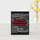 Video Game Developer Future Video Game Designer Karte (Gelbe Blume)