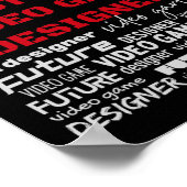 Video Game Developer Future Video Game Designer Poster (Ecke)