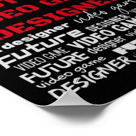 Video Game Developer Future Video Game Designer Poster (Ecke)