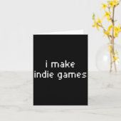 Video Game Developer Indie Game Developer Karte (Gelbe Blume)