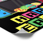 Video Game Easter Bunny Funny Gaming Controller Ga Poster (Ecke)