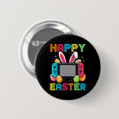 Video Game Easter Bunny Gaming Controller Gamer Bo Button (Vorne & Hinten)