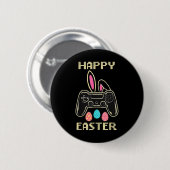 Video Game Easter Bunny Gaming Controller Gamer Bo Button (Vorne & Hinten)
