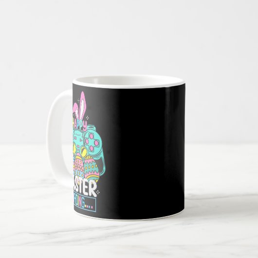 Video Game Easter Bunny Gaming Controller Gamer Bo Kaffeetasse (Vorderseite Links)