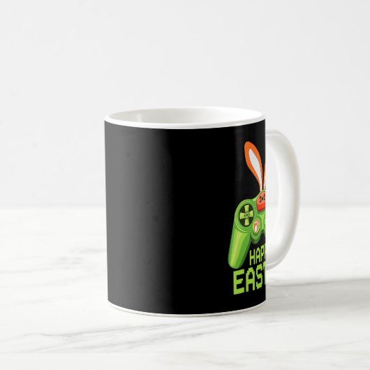 Video Game Easter Bunny Gaming Controller Gamer Bo Kaffeetasse (VorderseiteRechts)