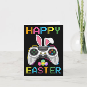 Video Game Easter Bunny Gaming Controller Gamer Bo Karte