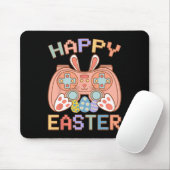 Video Game Easter Bunny Gaming Controller Gamer Bo Mousepad (Mit Mouse)