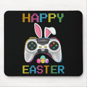 Video Game Easter Bunny Gaming Controller Gamer Bo Mousepad