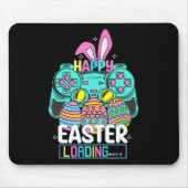 Video Game Easter Bunny Gaming Controller Gamer Bo Mousepad (Vorne)