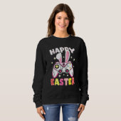 Video Game Easter Bunny Gaming Controller Gamer Bo Sweatshirt (Vorne ganz)