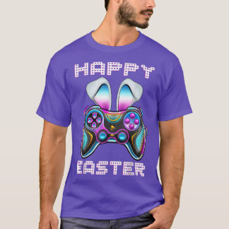 Video Game Easter Bunny Gaming Controller Gamer Bo T-Shirt