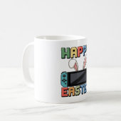 Video Game Easter Bunny Gaming Controller Gamer Kaffeetasse (Vorderseite Links)
