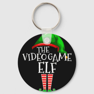 Video Game Elf Gruppen-Matching-Familien-Weihnacht Schlüsselanhänger