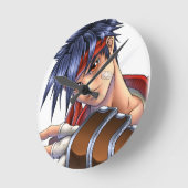 Video Game Fan Art Runde Wanduhr (Winkel)