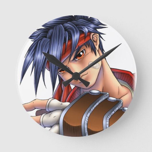 Video Game Fan Art Runde Wanduhr (Vorderseite)