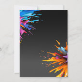 Video Game farbenfrohe Einladung zum Geburtstag (Rückseite)